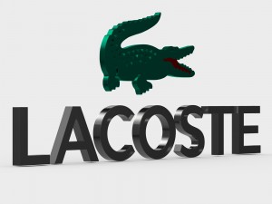 lacoste logo Model 3D