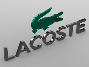 lacoste logo Model 3D