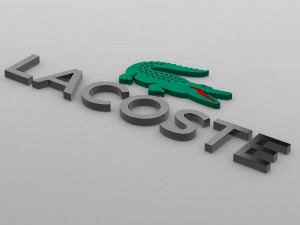 lacoste logo Model 3D