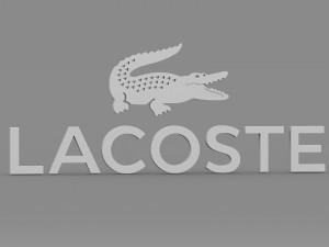 lacoste logo Model 3D