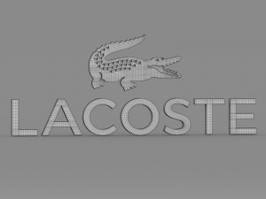 lacoste logo Model 3D