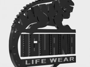 이구아나 로고 3D 모델