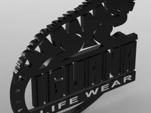 이구아나 로고 3D 모델