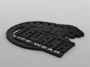 이구아나 로고 3D 모델