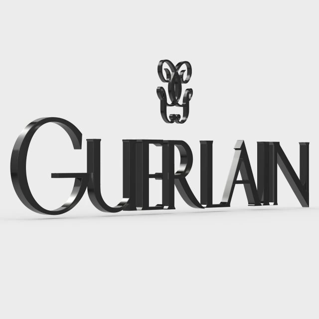 guerlain logo 3D Model .c4d .max .obj .3ds .fbx .stl .blend