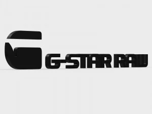 logotipo de g-star raw Modelo 3D