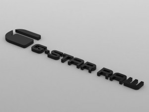 g-star raw logo 3D 모델