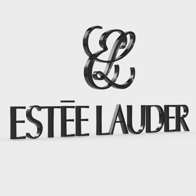 estee lauder logo 3D Модель .c4d .max .obj .3ds .fbx .stl .blend 