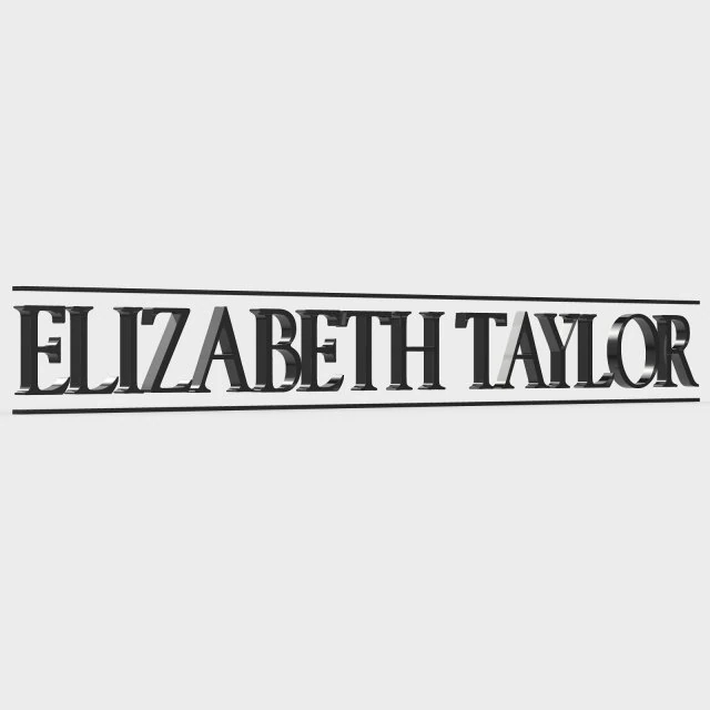 elizabeth taylor logo 3D Model .c4d .max .obj .3ds .fbx .stl .blend
