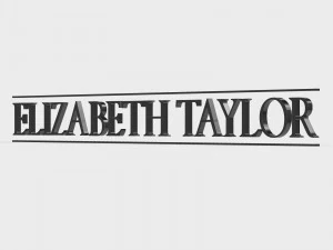elizabeth taylor logo 3D Model