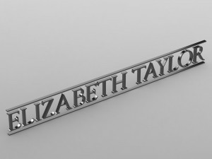 elizabeth taylor logo Modelo 3D