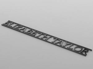 elizabeth taylor logo Modelo 3D