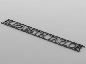 elizabeth taylor logo 3D Model