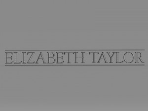 elizabeth taylor logo Modelo 3D