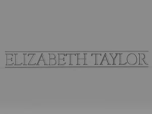 elizabeth taylor logo 3D Model