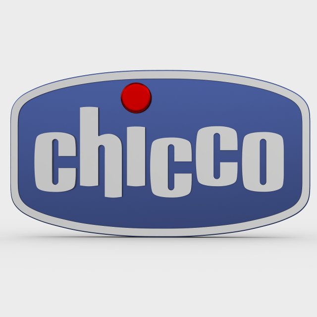 chicco logo Modelo 3D .c4d .max .obj .3ds .fbx .stl .blend 