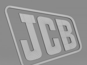 jcb logo 3D 模型