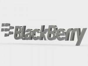blackberry logo Model 3D