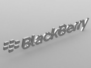 blackberry logo Model 3D