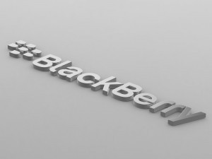 blackberry logo Model 3D
