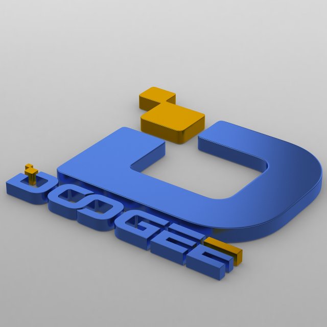 doogee logo Modelo 3D .c4d .max .obj .3ds .fbx .stl .blend 