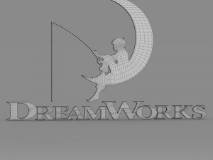 dream works logo Modelo 3D