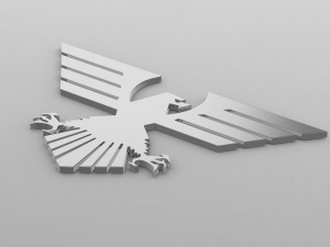 eagle logo Model 3D