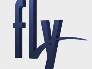 logotipo da mosca Modelo 3D