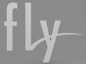 fly logo 3D Model