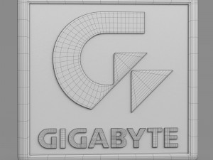 gigabyte logo Modelo 3D