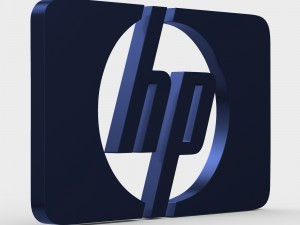 hewlett packard logo 3D Model