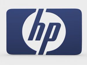 hewlett packard logo 3D Model