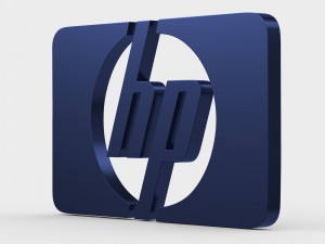 hewlett packard logo Modello 3D