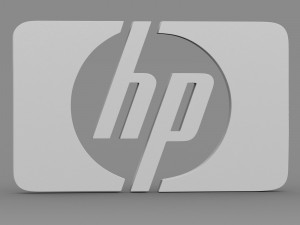 hewlett packard logo Modello 3D