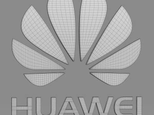logo Huawei Modello 3D