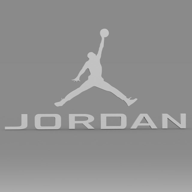 jordan logo 3D Model in Other 3DExport