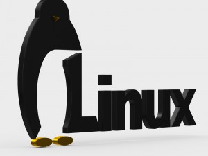 linux logo Modelo 3D