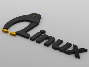 linux logo Modelo 3D
