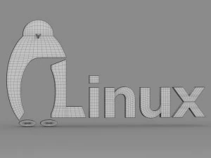 logo di Linux Modello 3D