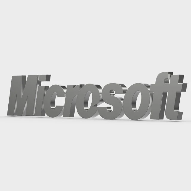 microsoft logo 3D Model .c4d .max .obj .3ds .fbx .stl .blend 