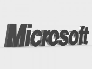 microsoft logo 3Dモデル