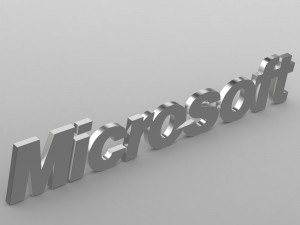 microsoft logo 3Dモデル