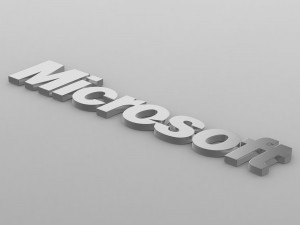 microsoft logo 3Dモデル