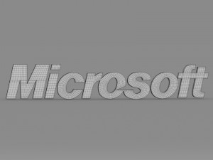 microsoft logo 3Dモデル