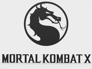 logo mortel kombat x Modèle 3D