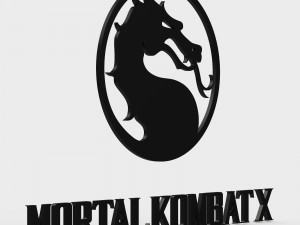 mortal kombat x logo 3D Model