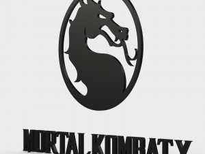 mortal kombat x logo 3D Model