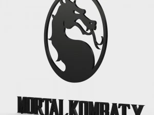 mortal kombat x logo 3D Model