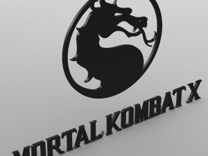 mortal kombat x logo 3D Model