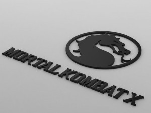 mortal kombat x logo 3D Model